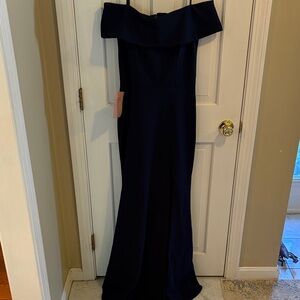 BHLDN Elegant Strapless Navy Dress size 6 brand new with tags